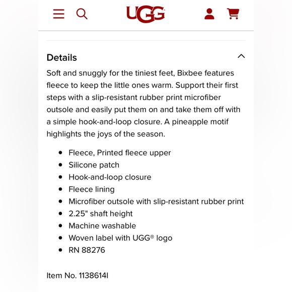 NIB UGG Infant Bixbee Pineapple Stuffie Size 04/05 (12-18 Months) Unisex - Picture 7 of 12